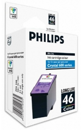 Philips Crystal-46 Tri-Colour Ink Cartridge - PFA546/00