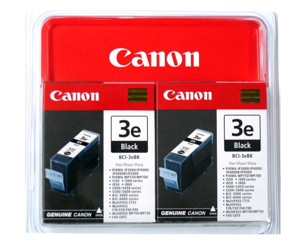 Canon BCI-3E Black Twin Pack - 4479A298