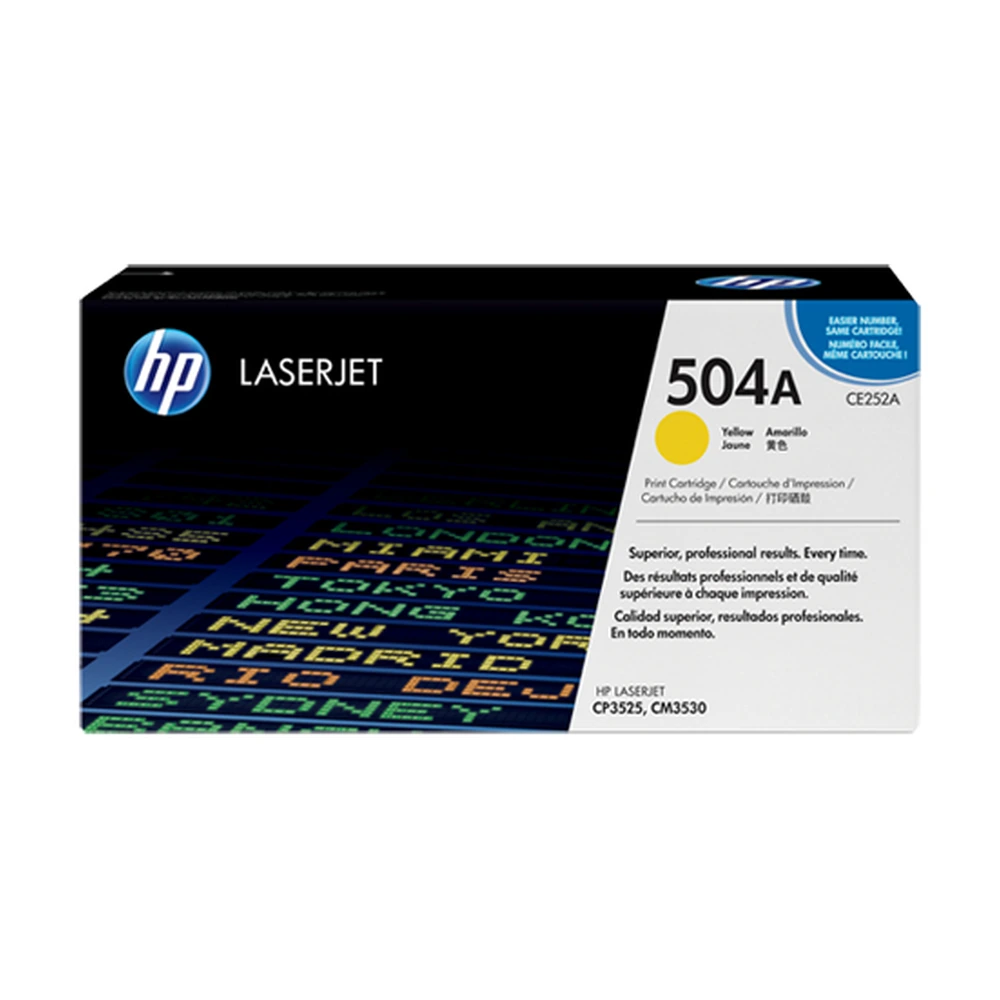 HP 504A Yellow Toner Cartridge - CE252A