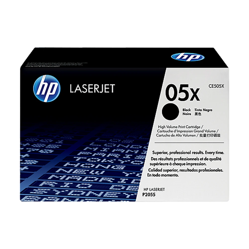 HP 05X Black High Yield Toner Cartridge - CE505X