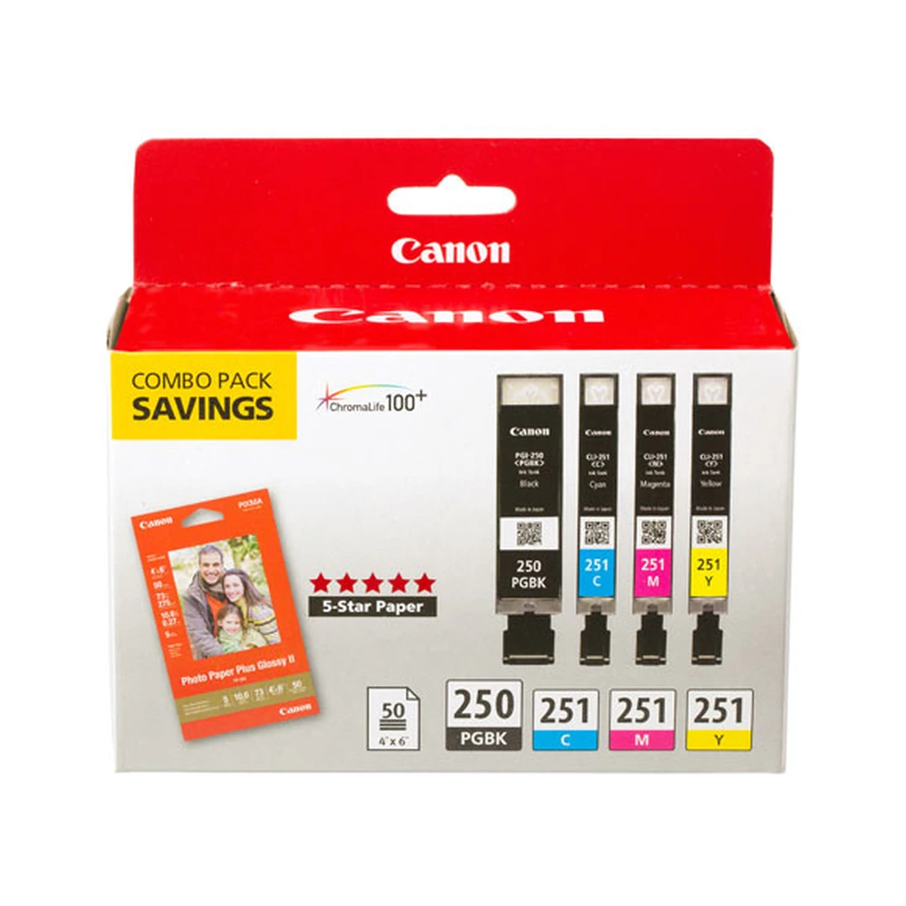Canon PGI-250 + CLI-251 Ink Cartridge Multipack - 6497B004