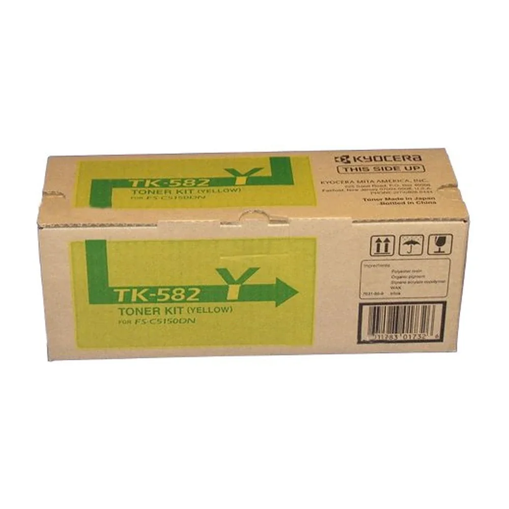 KYOCERA TK-582 Yellow Toner Cartridge - 1T02KTAUS0