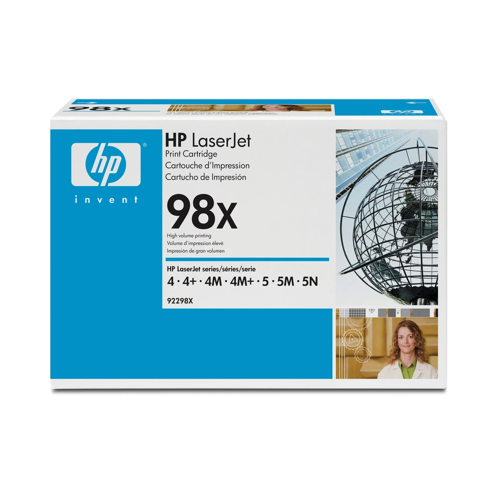 HP 98X Black Toner Cartridge - 92298X