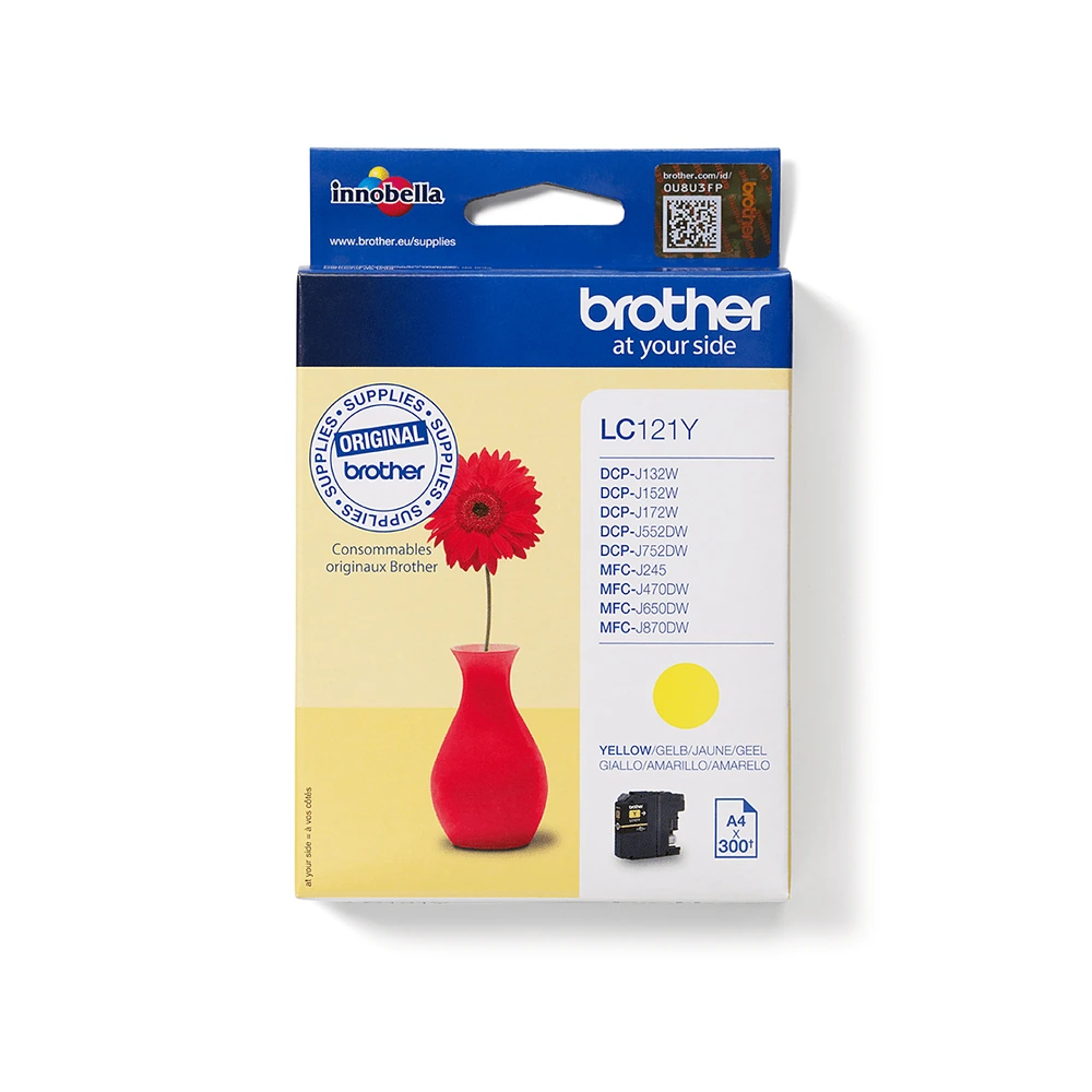Brother LC121 Yellow Ink Cartridge