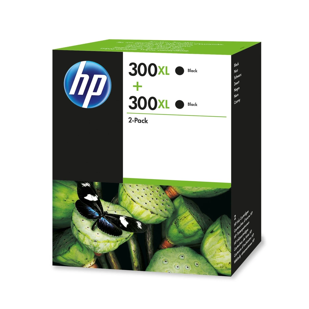 HP 300XL Black Twin Pack - D8J43AE