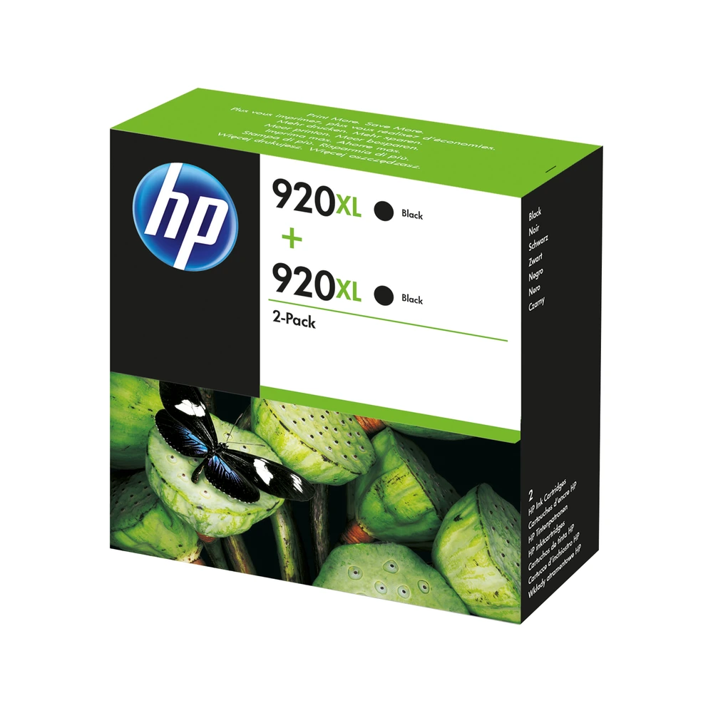 HP 920XL Black Twin Pack - D8J47AE