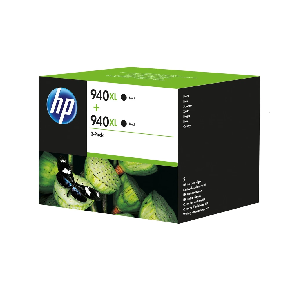 HP 940XL Black Twin Pack - D8J48AE
