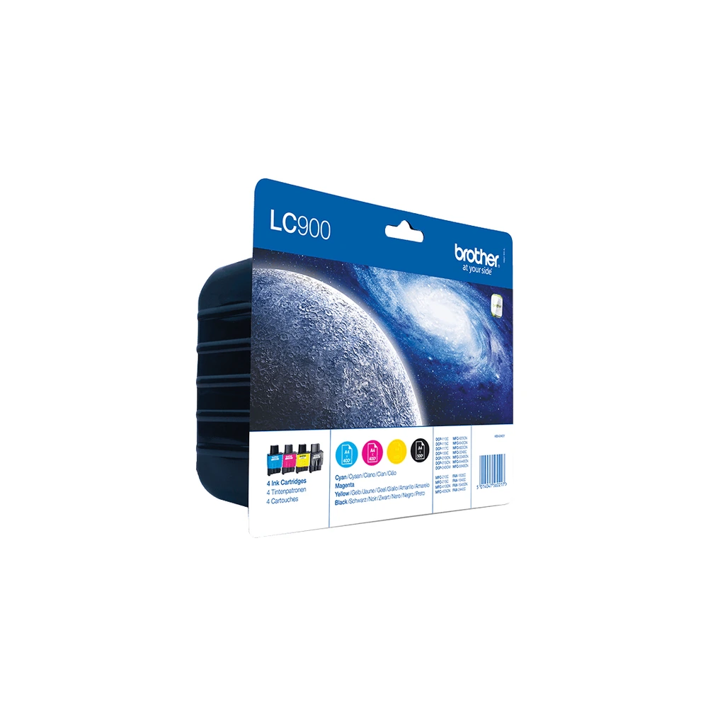 Brother A4 Ink Cartridge Multipack - LC900VALBPDR