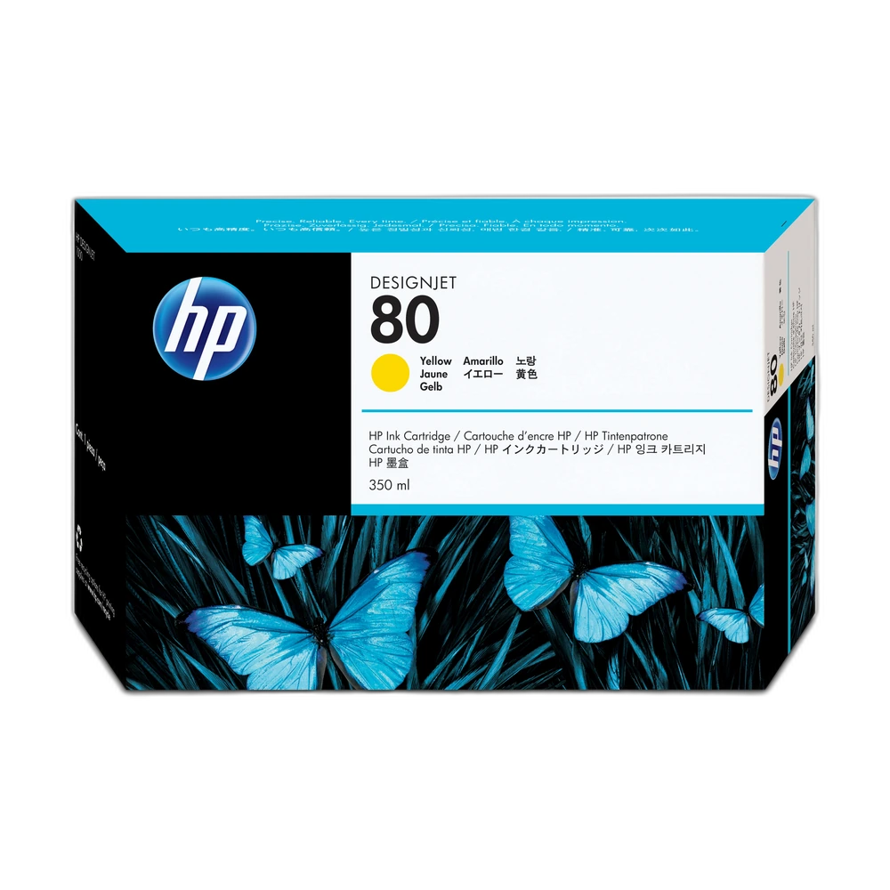 HP 80 Yellow Ink Cartridge - C4848A