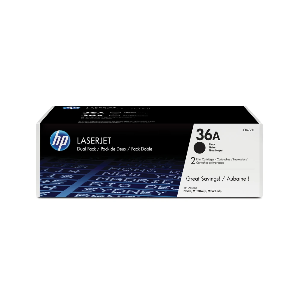 HP 36A Black Twin Pack - CB436AD