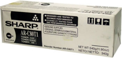 Sharp C80T1 Black Toner Cartridge - AR-C80T1