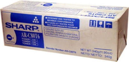 Sharp C80T6 Cyan Toner Cartridge - AR-C80T6