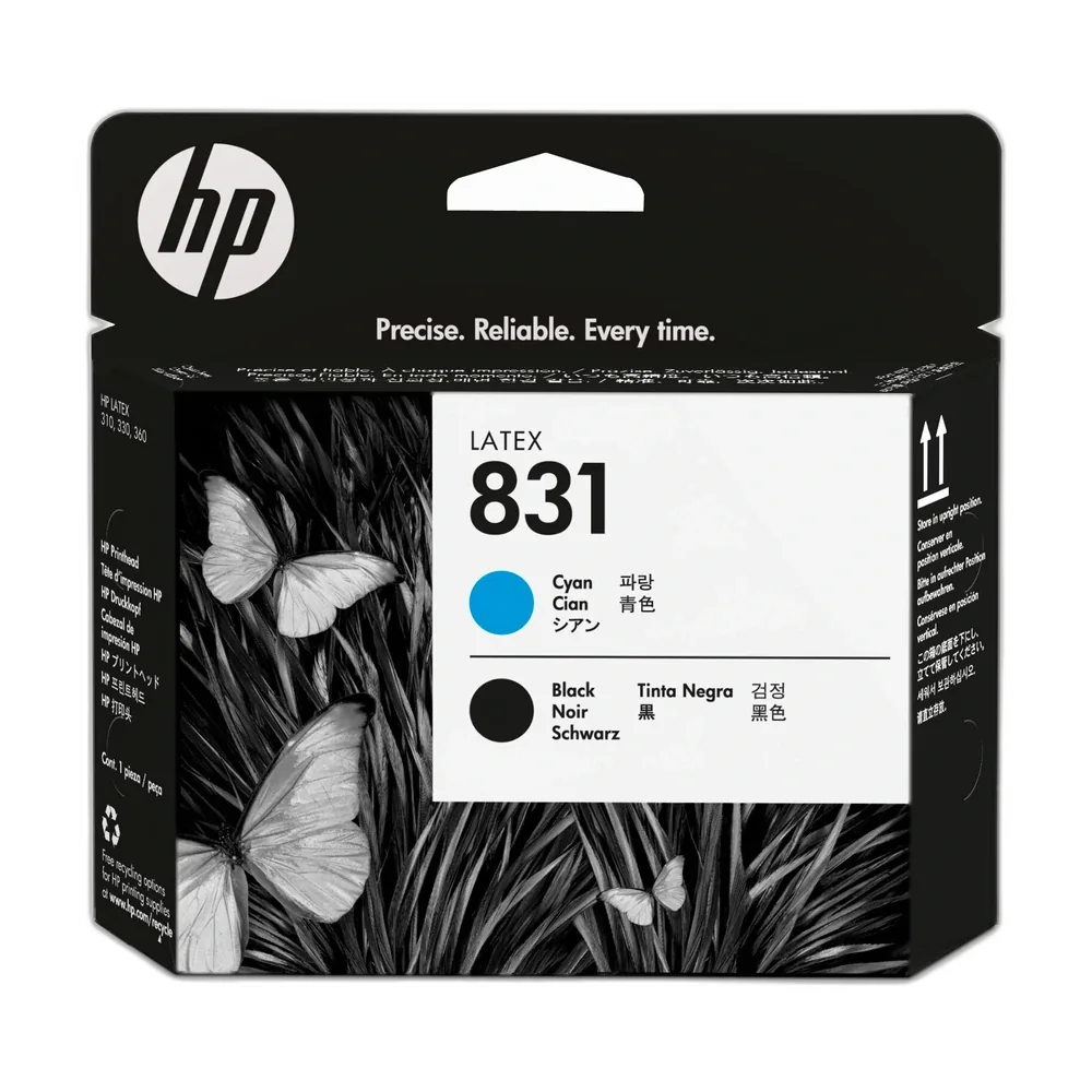 HP 831 Black, Cyan Printhead - CZ677A
