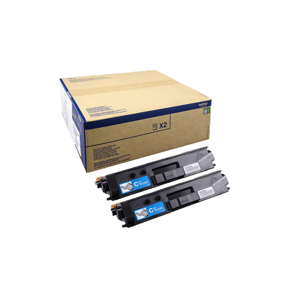 Brother TN-329CTWIN Cyan Twin Pack