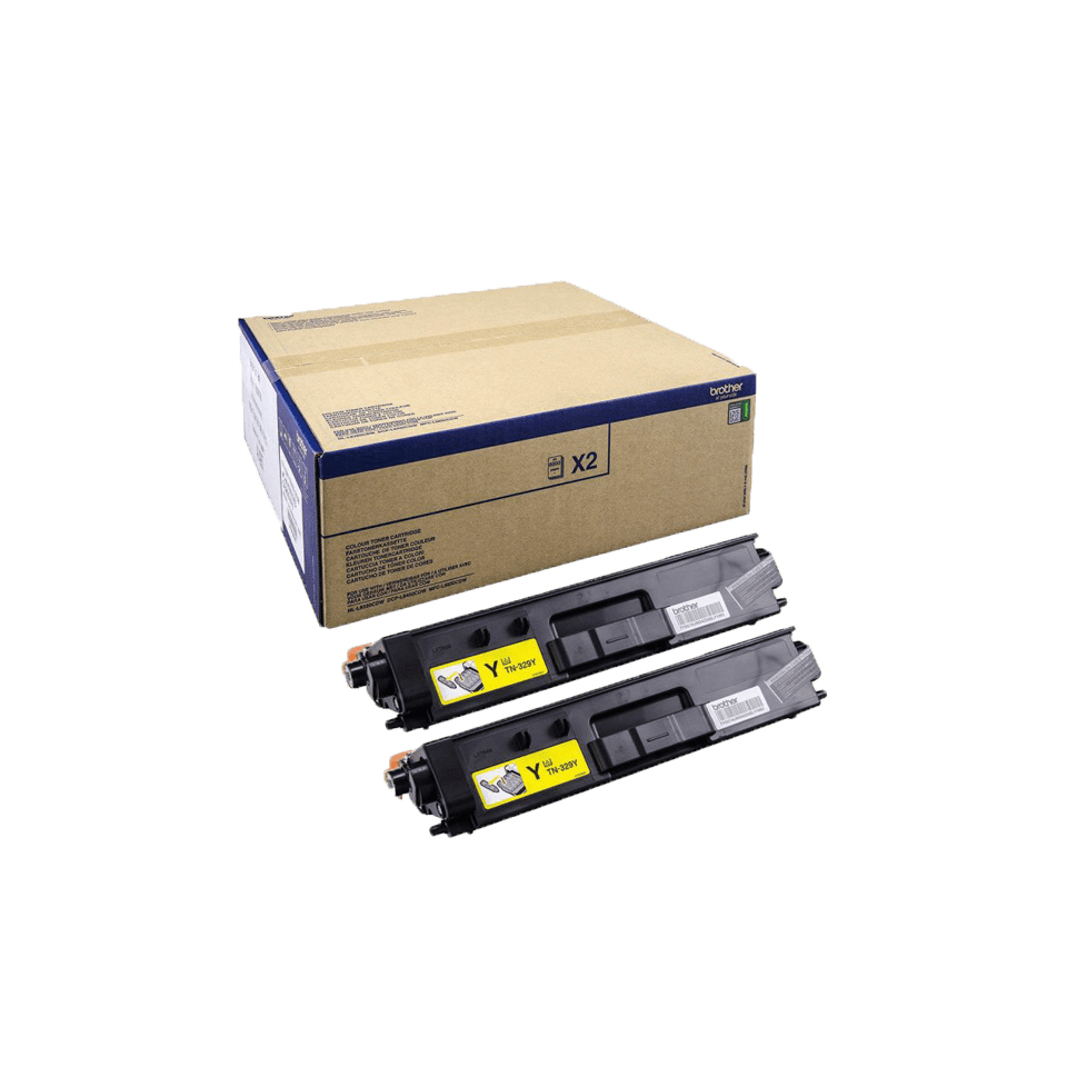 Brother TN-329YTWIN Yellow Twin Pack