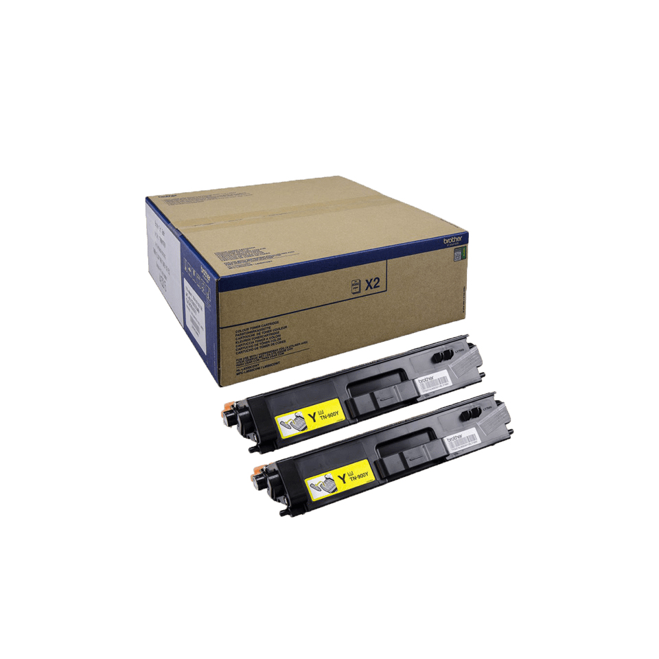 Brother TN-900YTWIN Yellow Twin Pack