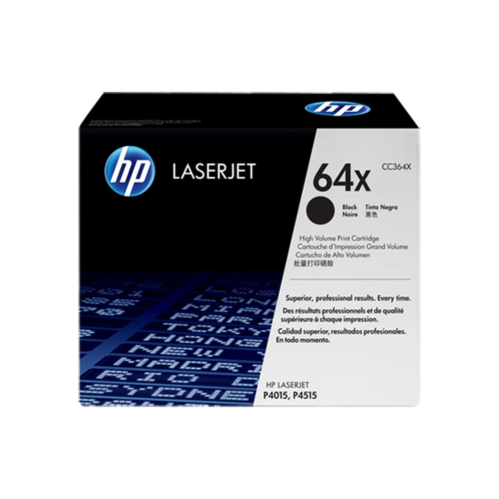 HP 64X Black High Yield Toner Cartridge - CC364X