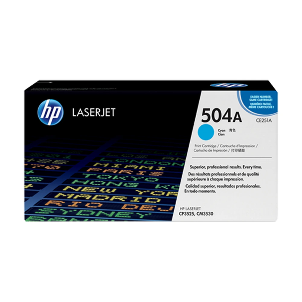 HP 504A Cyan Toner Cartridge - CE251A