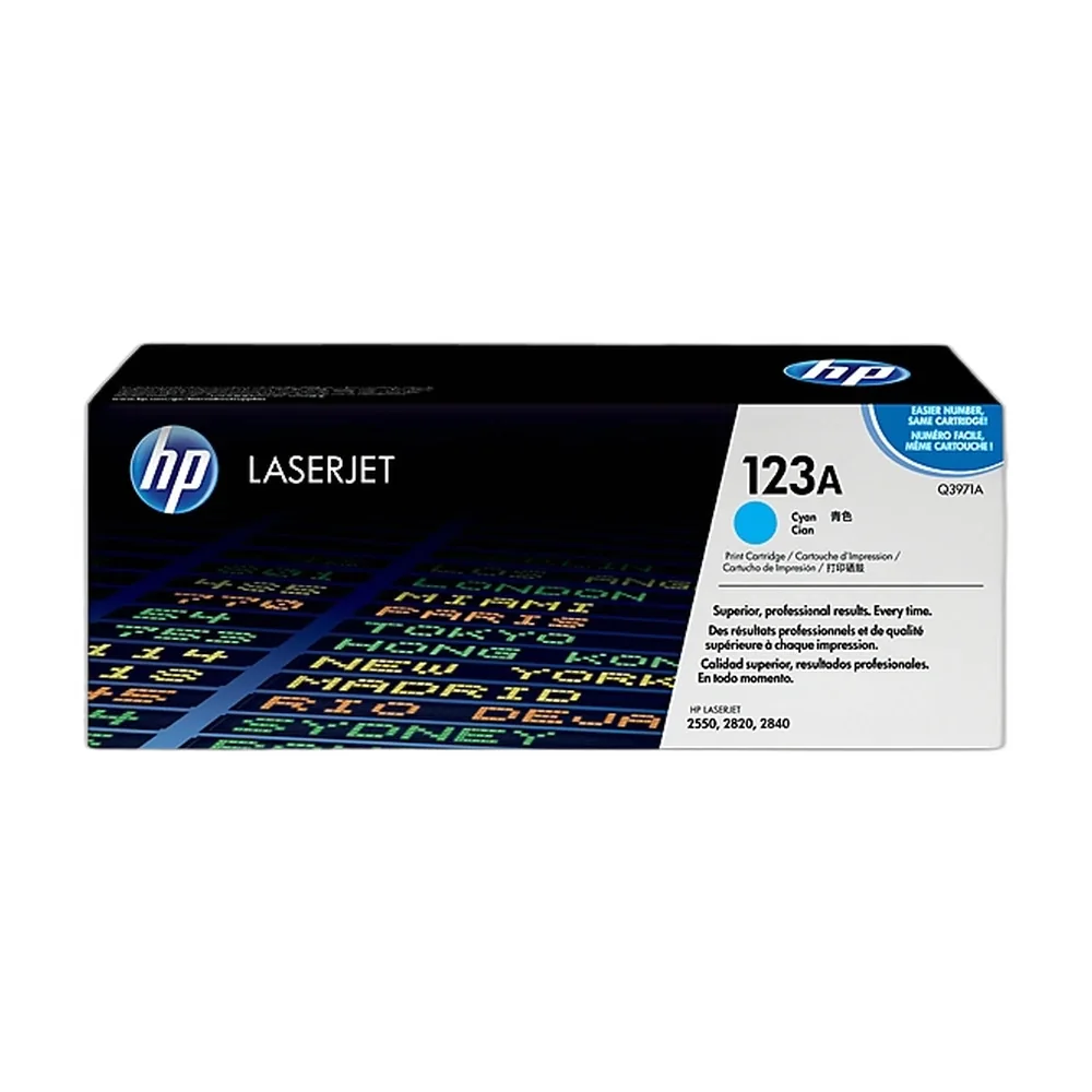 HP 123A Cyan Toner Cartridge - Q3971A