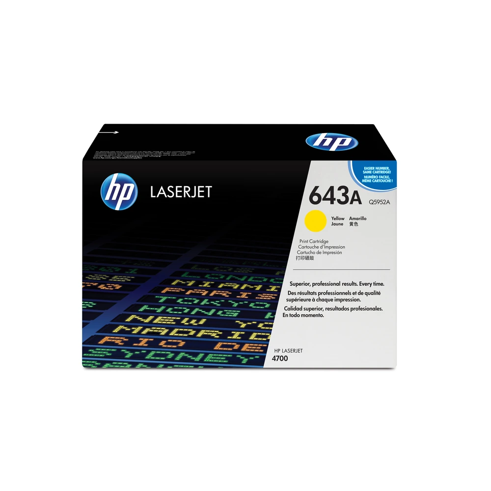 HP 643A Yellow Toner Cartridge - Q5952A