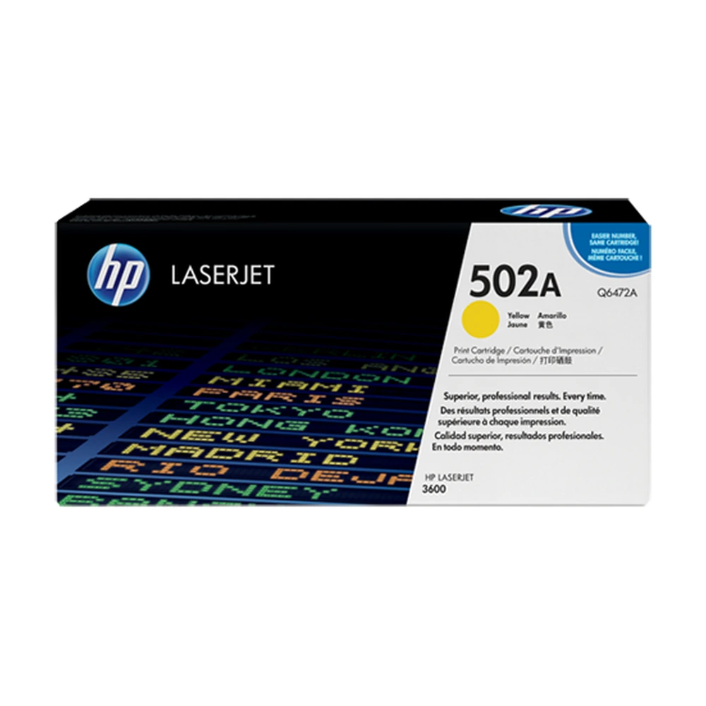 HP 502A Yellow Toner Cartridge - Q6472A