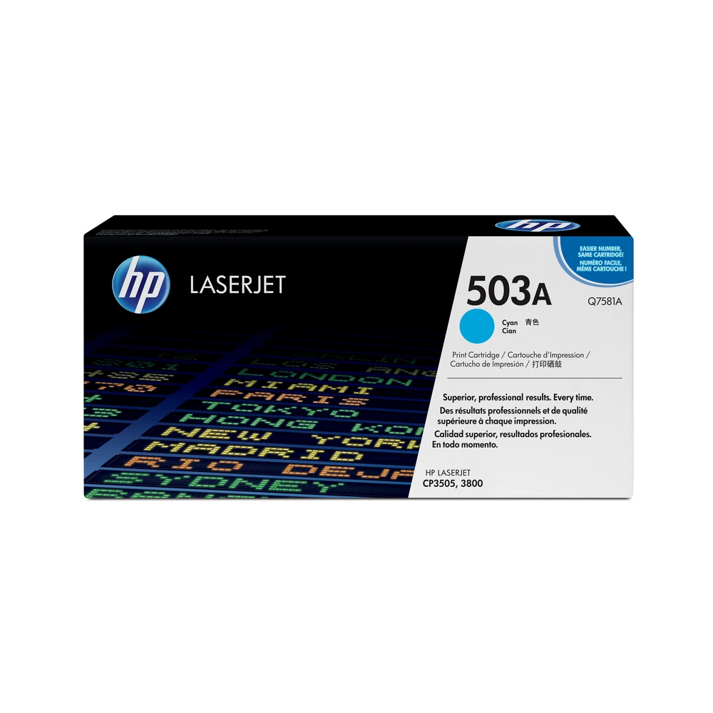 HP 503A Cyan Toner Cartridge - Q7581A