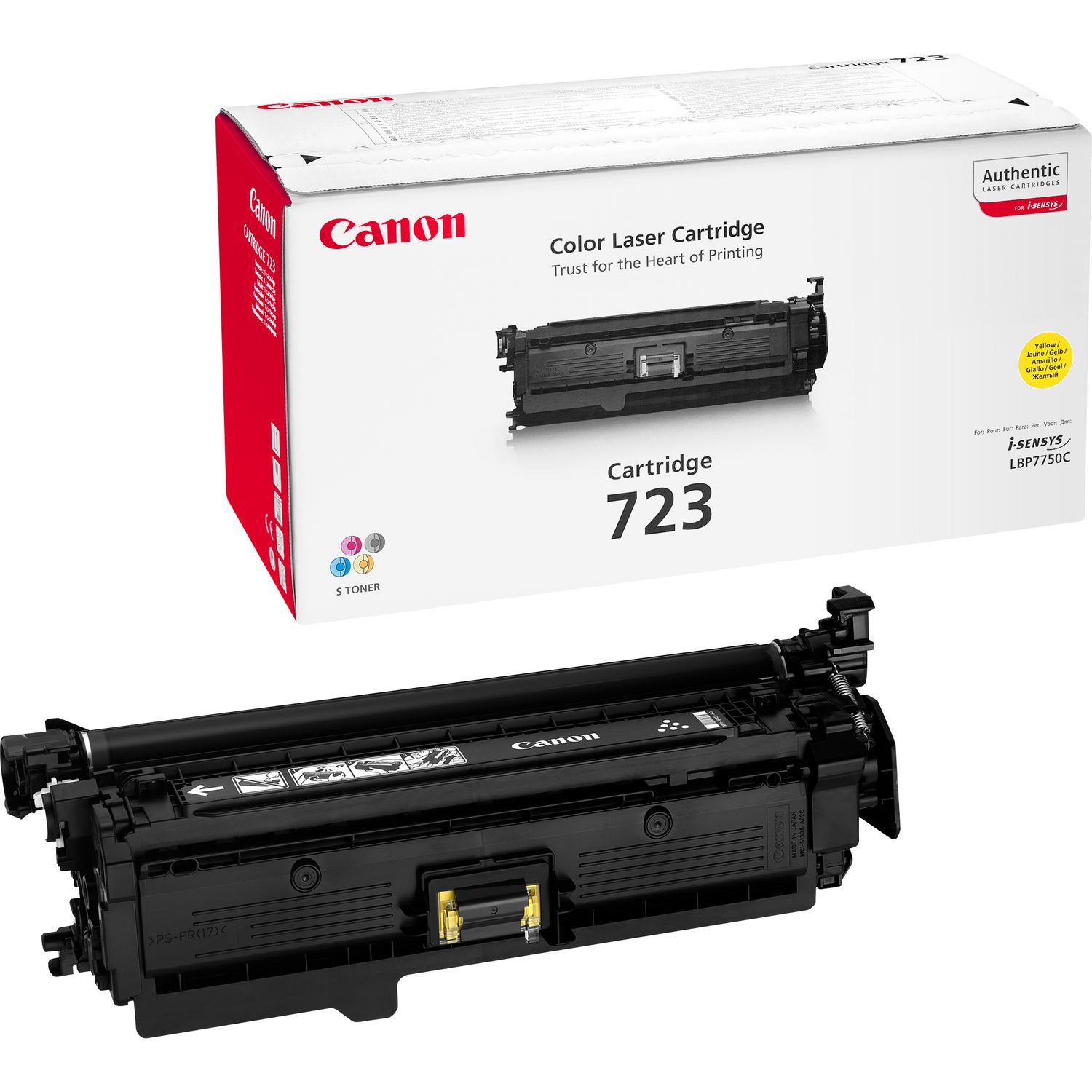 Canon 723 Yellow Toner Cartridge - 2641B002