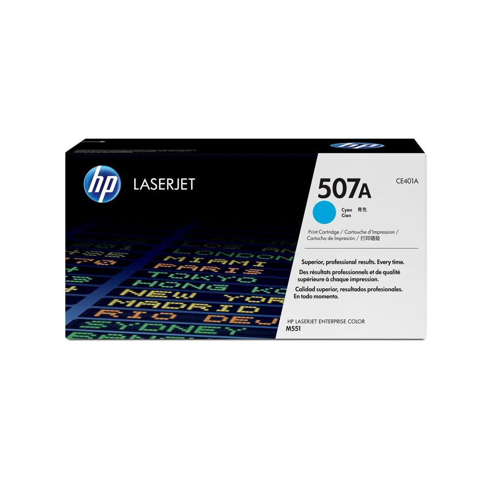 HP 507A Cyan Toner Cartridge - CE401A