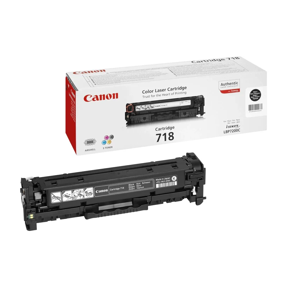 Canon CRG-718 Black Toner Cartridge - 2662B002