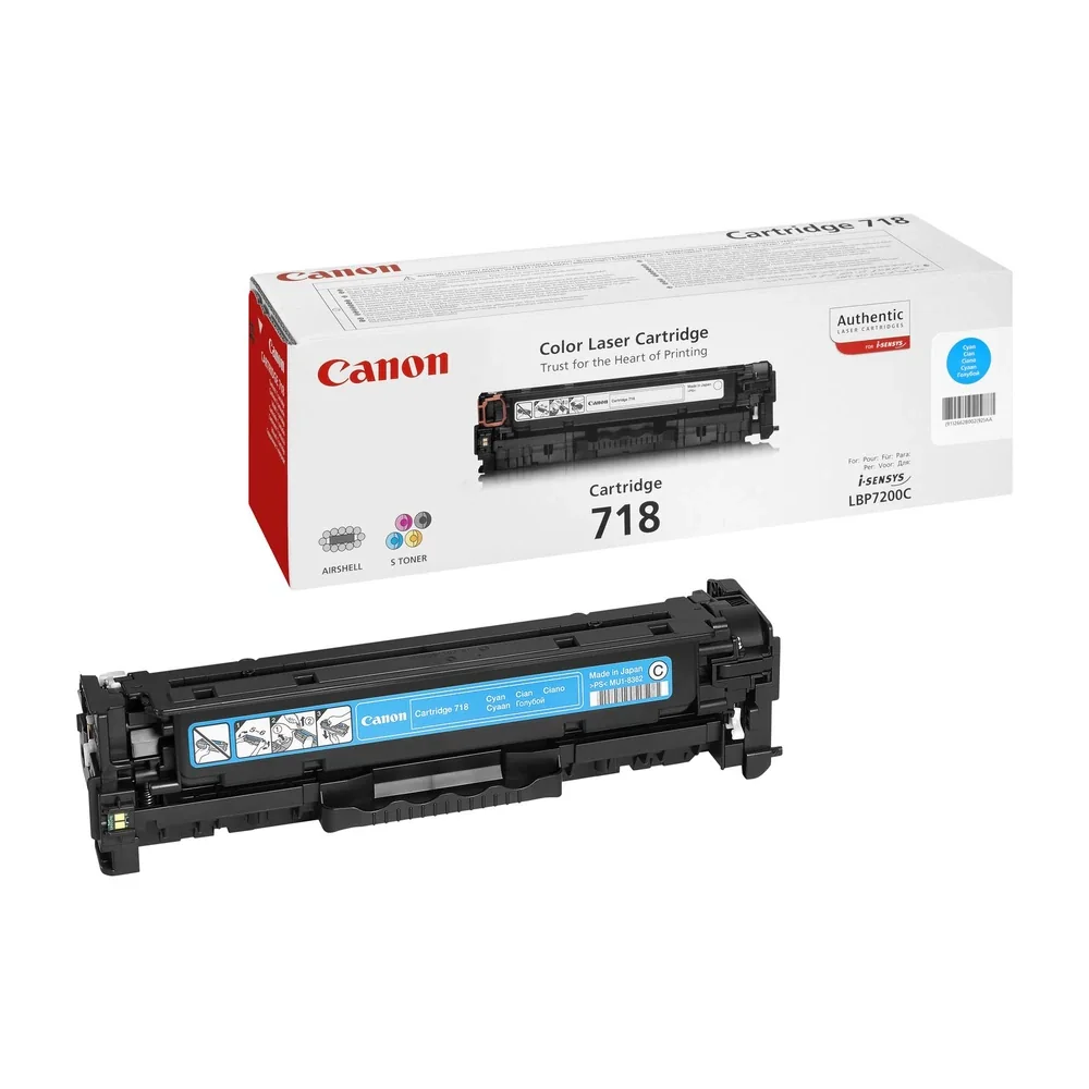 Canon CRG-718 Cyan Toner Cartridge - 2661B002