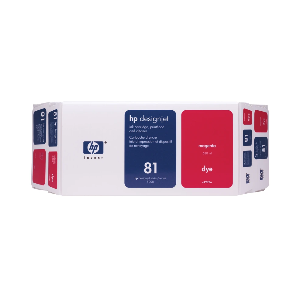 HP 81 Magenta Ink Cartridge and Printhead Value Pack - C4992A