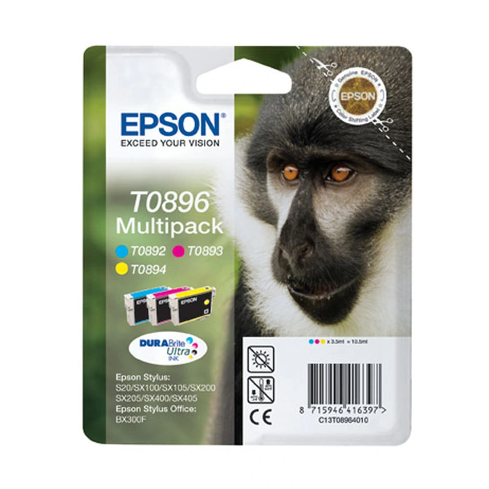 Epson T0896 Ink Cartridge Multipack - C13T08964030