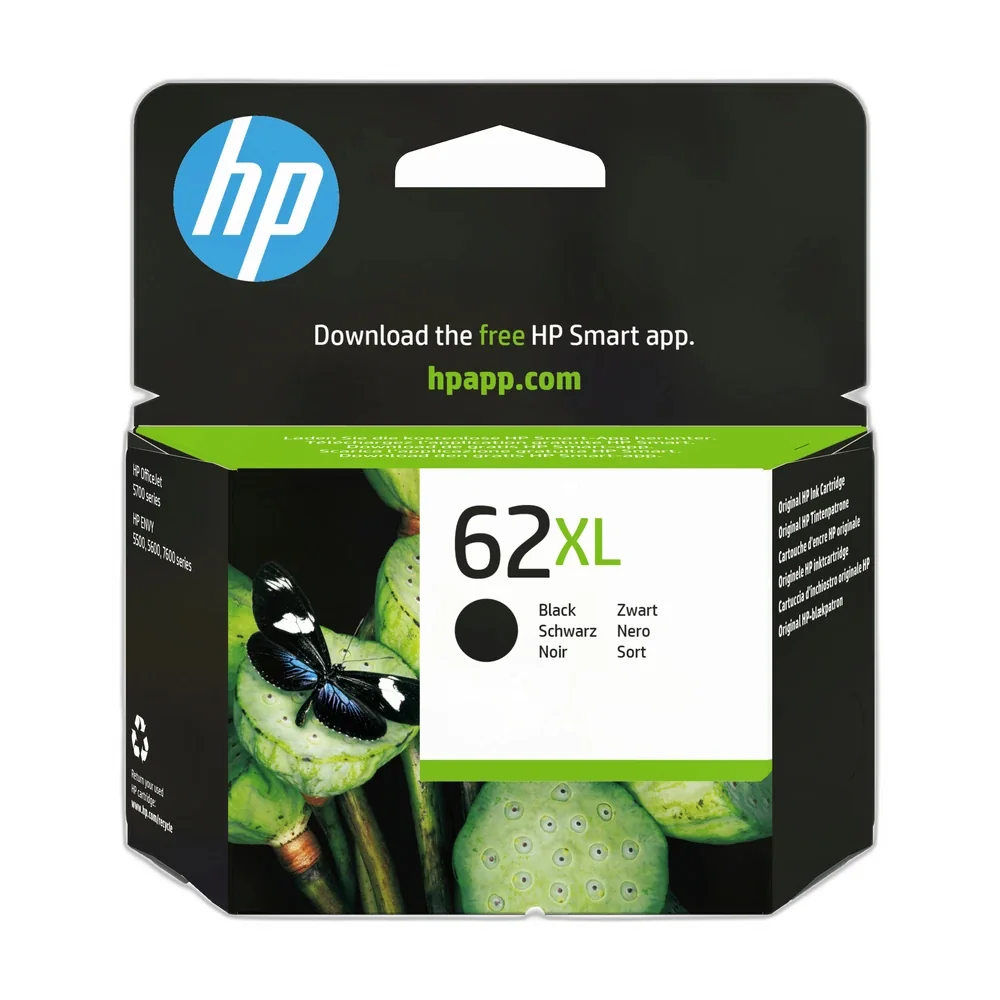 HP 62XL Black Ink Cartridge - C2P05AE