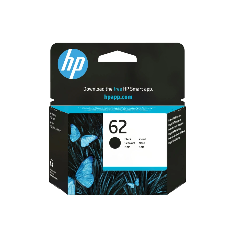 HP 62 Black Ink Cartridge - C2P04AE