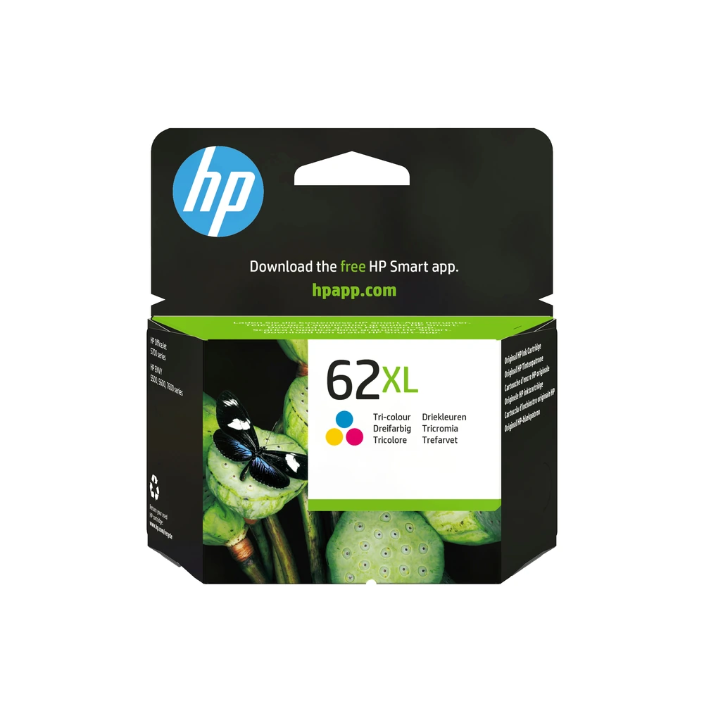 HP 62XL Tri-Colour Ink Cartridge - C2P07AE