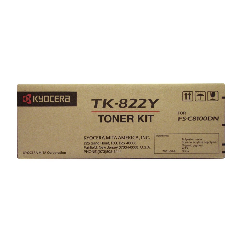 KYOCERA TK-822 Yellow Toner Cartridge