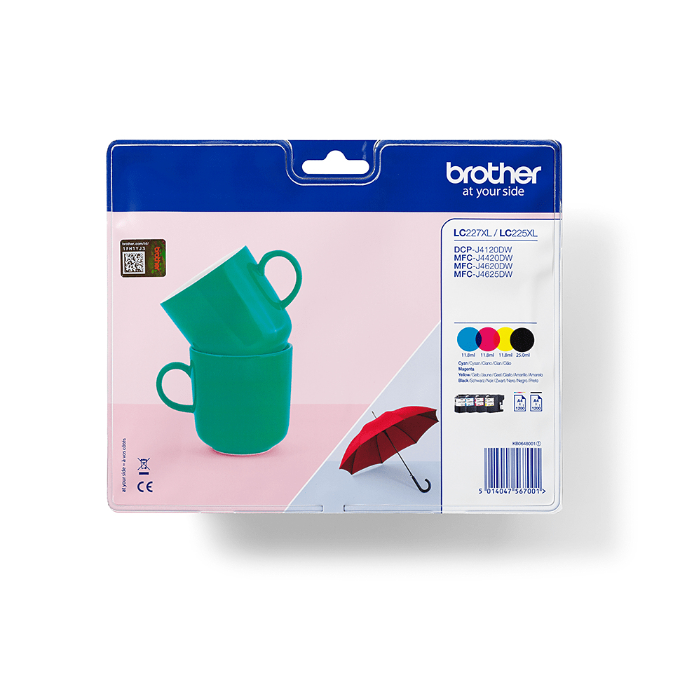 Brother LC227XL Ink Cartridge Multipack - LC227XLVALBP