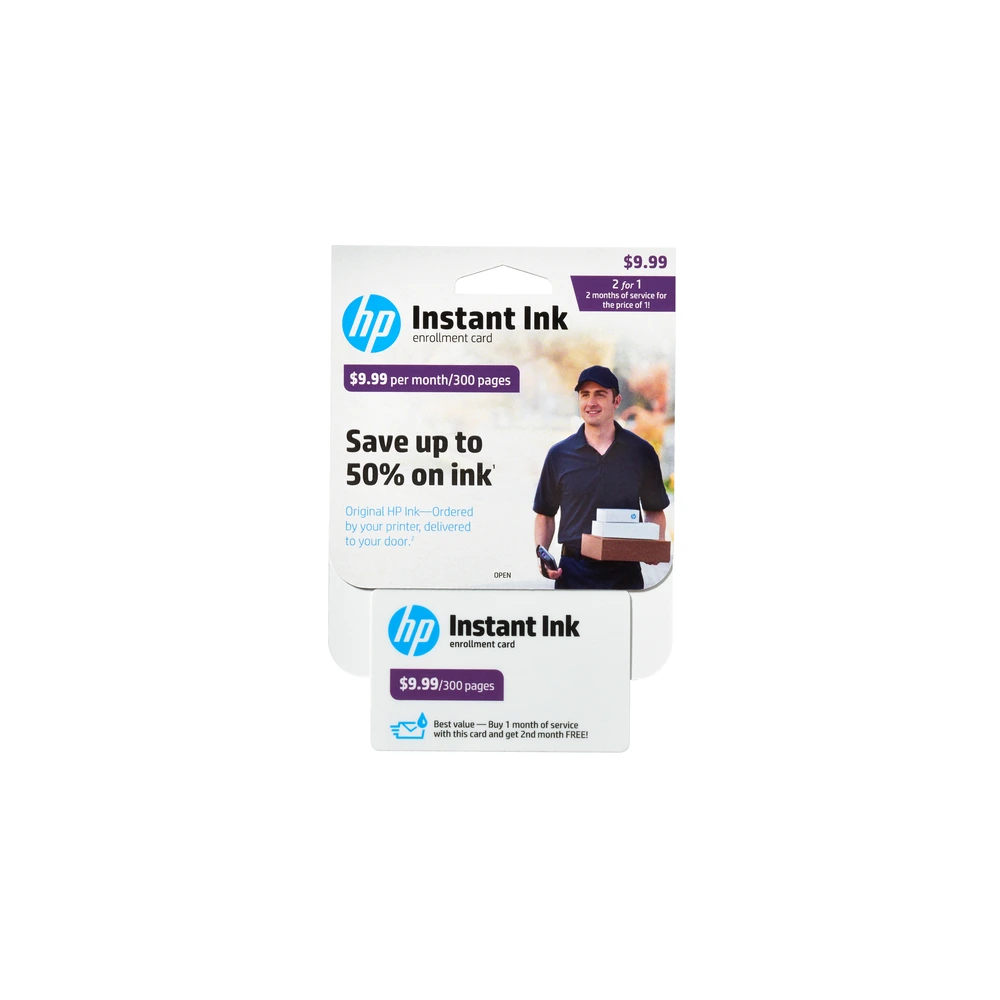 HP Instant Ink 300-Page Enrolment Card - J3N37AE