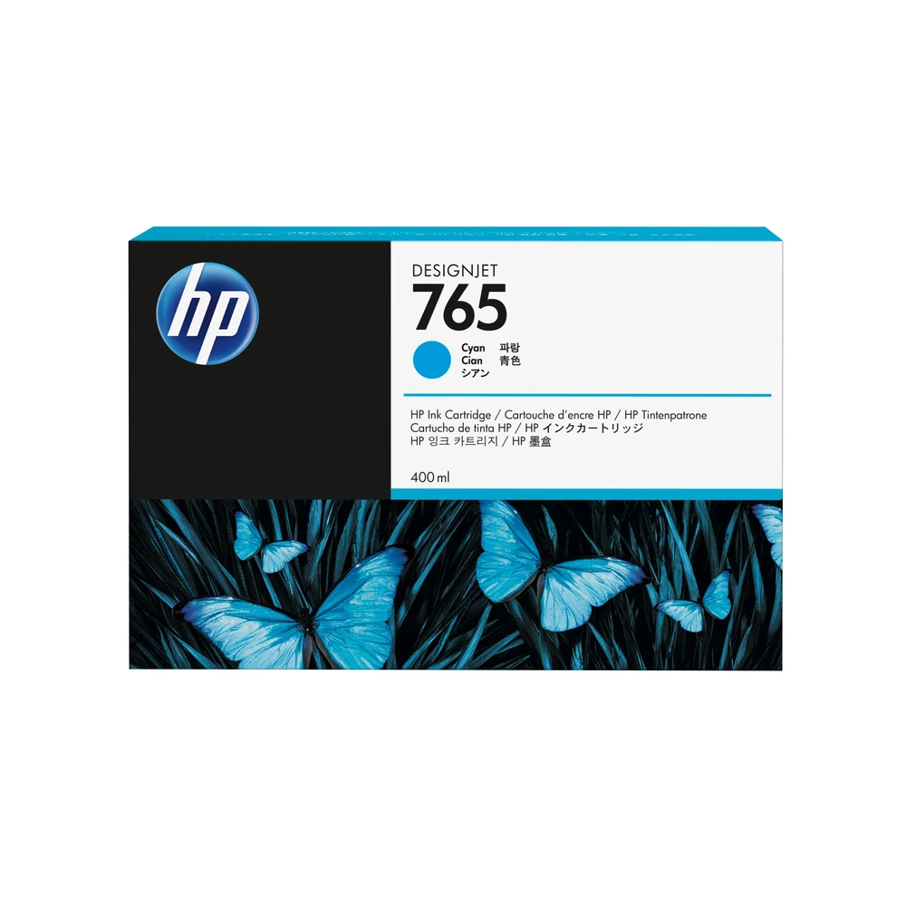 HP 765 Cyan Ink Cartridge - F9J52A