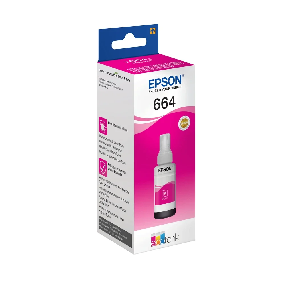 Epson 664 Magenta Ink Bottle - C13T664340