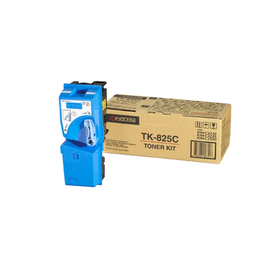 KYOCERA TK-825 Cyan Toner Cartridge - 1T02FZCEU0