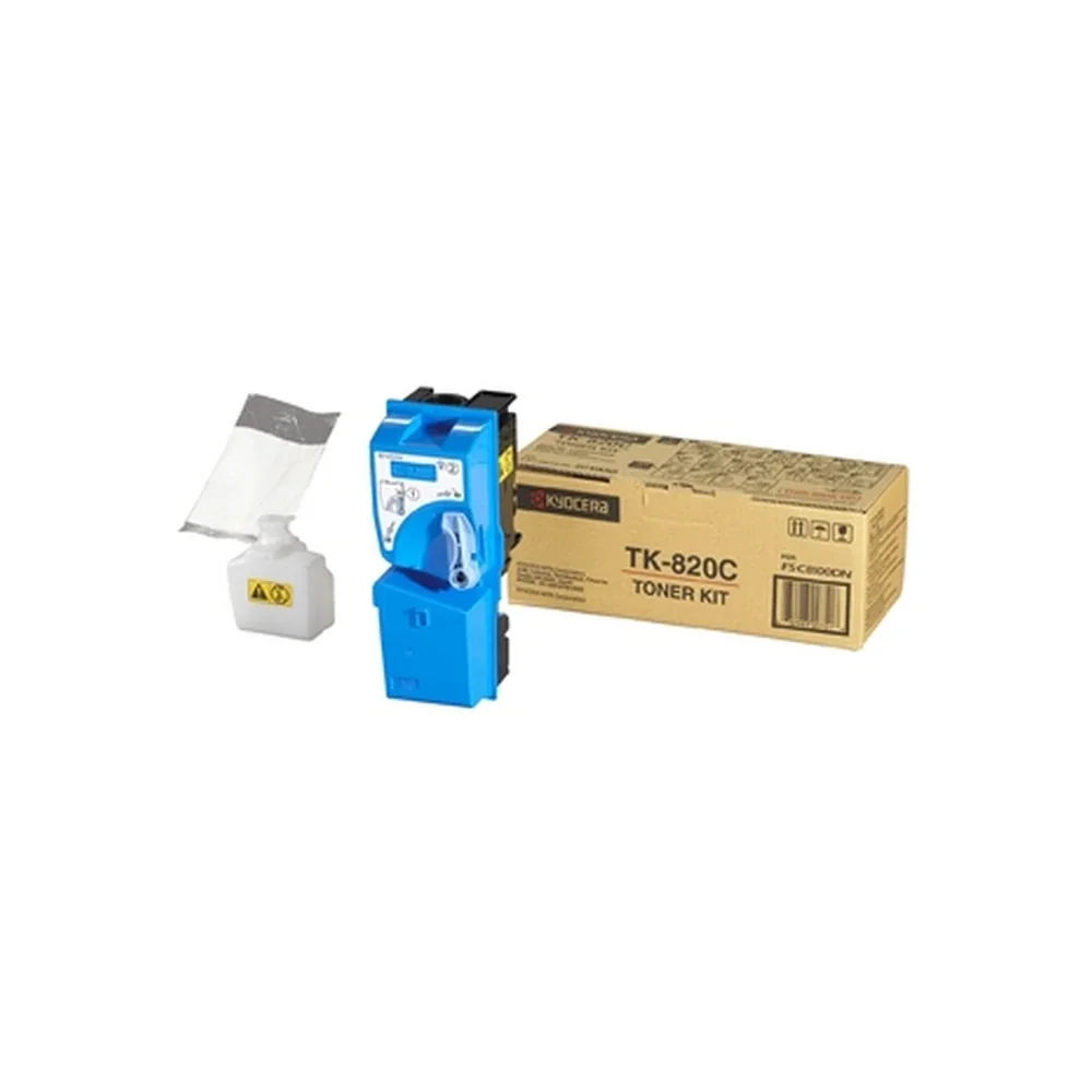 KYOCERA TK-820 Cyan Toner Cartridge - 1T02HPCEU0