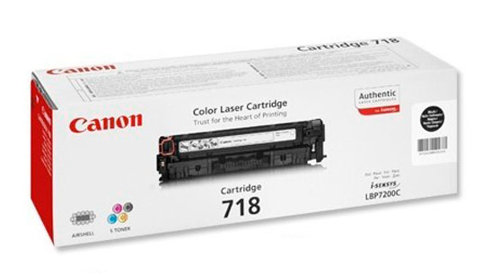 Canon 718 Black Toner Cartridge - 2662B017