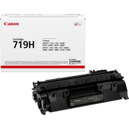 Canon 719H Black Toner Cartridge - 3480B012