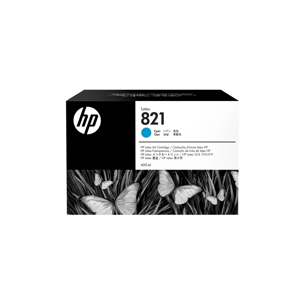 HP 821 Cyan Ink Cartridge - G0Y86A