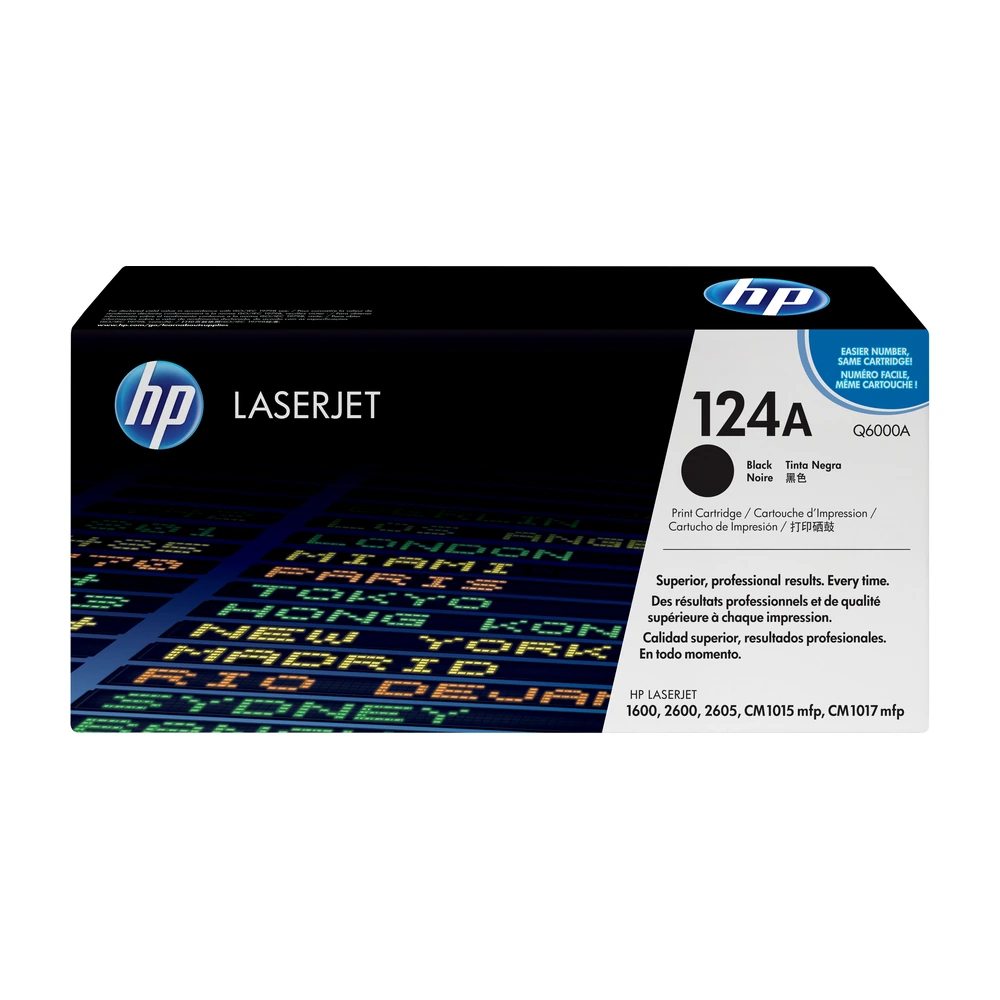 HP 124A Black Toner Cartridge - Q6000A