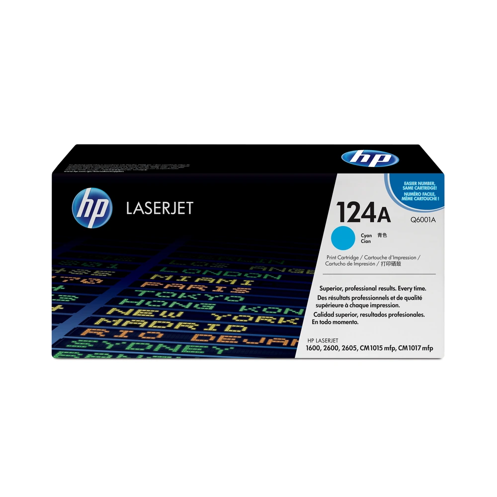 HP 124A Cyan Toner Cartridge - Q6001A