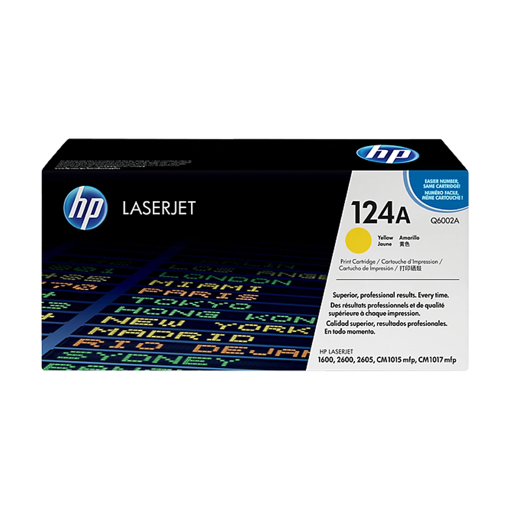HP 124A Yellow Toner Cartridge - Q6002A