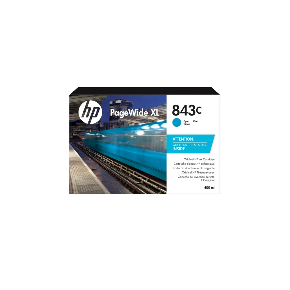 HP 843 Cyan High Capacity Ink Cartridge - C1Q66A