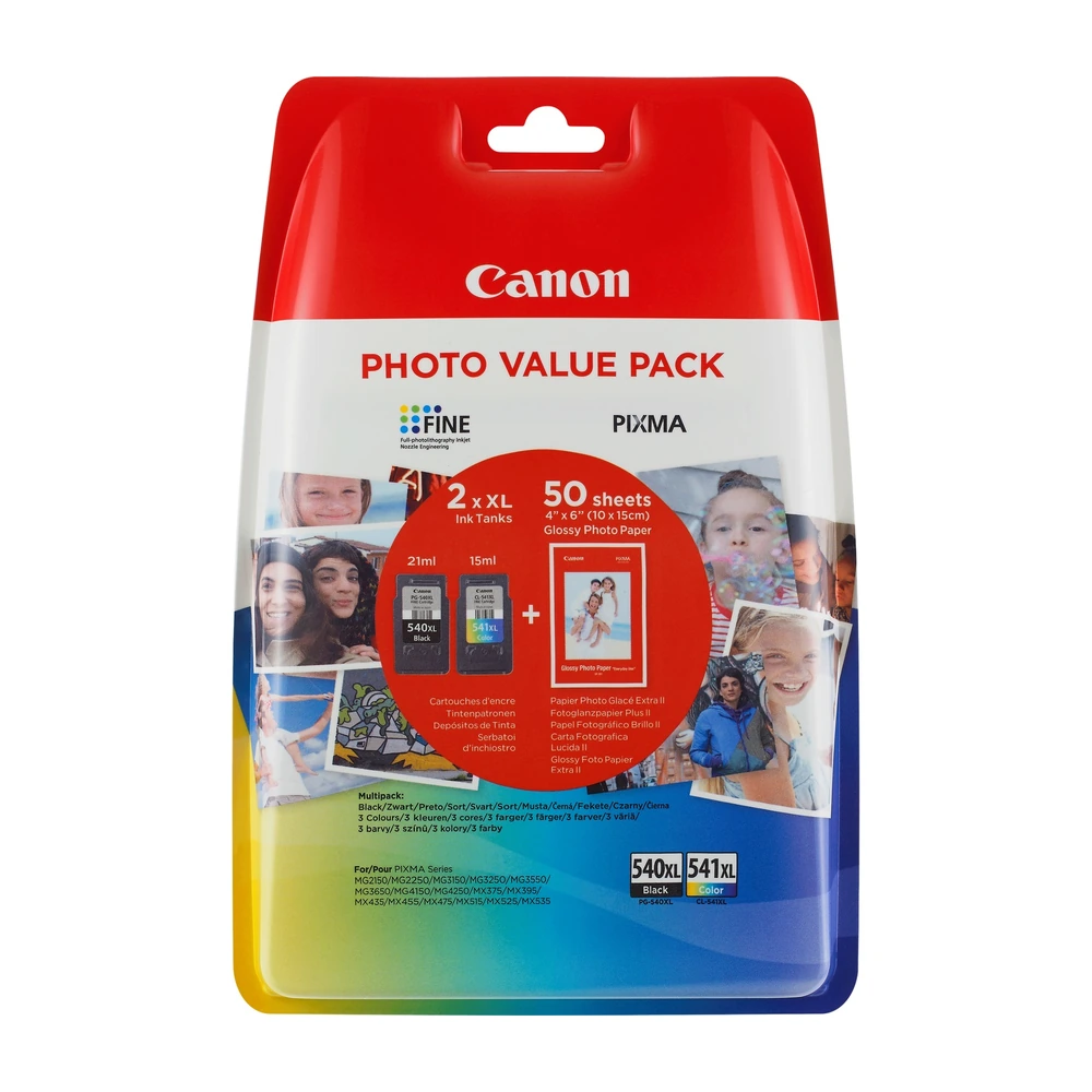 Canon PG-540XL + CL-541XL Ink Cartridge Multipack - 5222B014